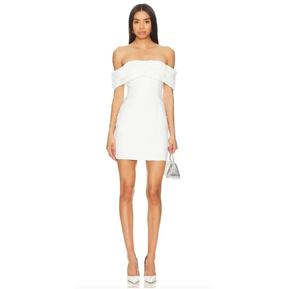 Amanda Uprichard Jania Dress Ivory White Size S - Picture 2 of 7